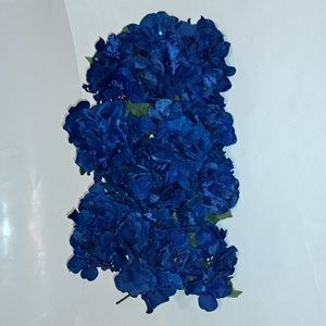 Blue Flowers with glitter